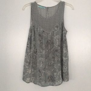 Maurices blousy tank with floral print